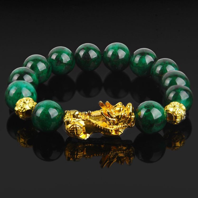 2 x Bracelets Jade Pixiu